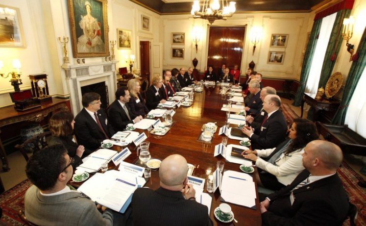 The Dining Room, used for many meetings, at Clarence House - Wellesley Institute