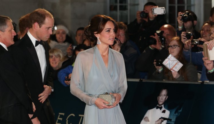 The Duke and Duchess of Cambridge arriving at the World premiere of SPECTRE. Picture by Stephen Lock / i-Images