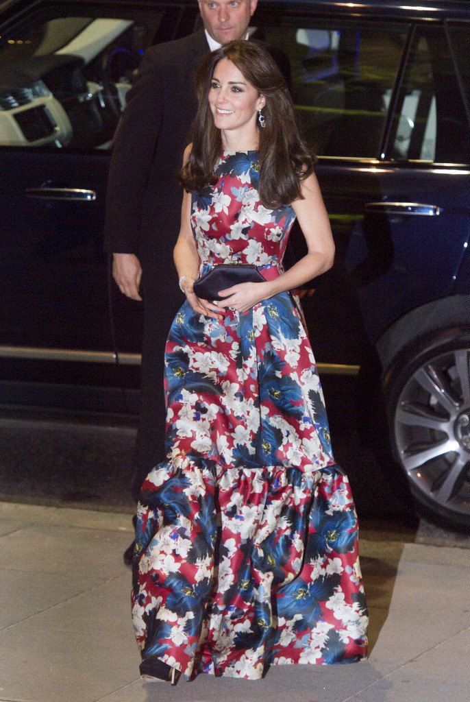 The Duchess of Cambridge arrives at The Victoria and Albert Museum in London, to attend 100 women in Hedge Funds gala dinner in aid of The Art Room. Picture by Ben Stevens / i-Images