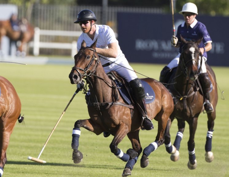 Prince Harry playing in the Sentebale Royal Salute Polo Cup in Cape Town, South Africa. Picture by Stephen Lock / i-Images