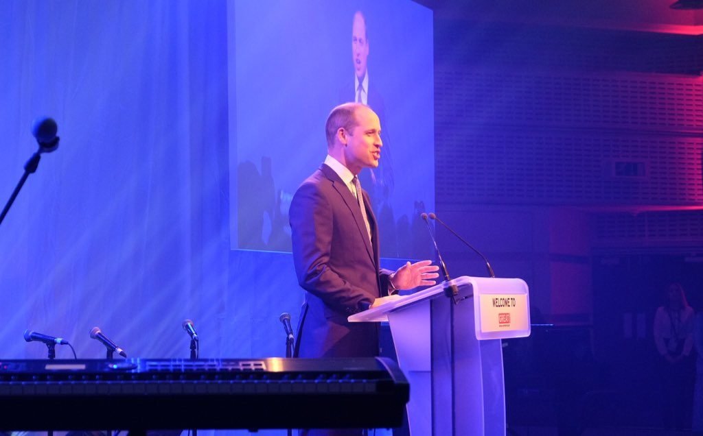 Duke of Cambridge at "Welcome to the UK" reception